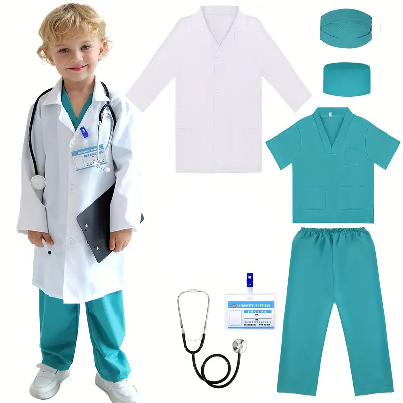7PCS Kids Doctor Nurse Cosplay – Medical Lab Units recenzja i cena